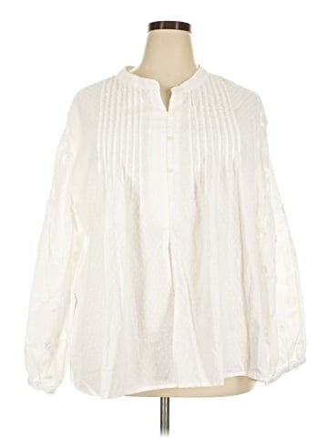 Solitaire Long Sleeve Blouse (view 1)