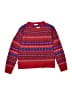 Crewcuts 100% Wool Print Red Wool Pullover Sweater Size 12 - photo 1