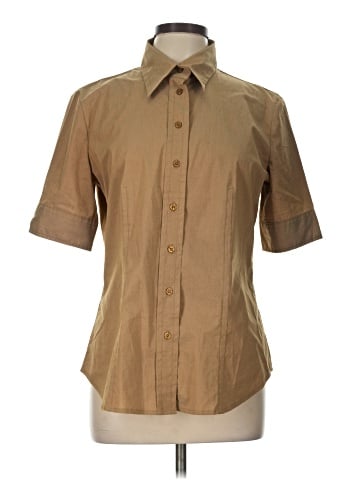 New York & Company Short Sleeve Blouse (view 1)