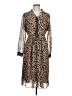 Marella Animal Print Brown Casual Dress Size 10 - photo 1