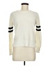 Muji 100% Cotton Color Block Ivory Pullover Sweater Size M - photo 1
