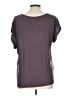 Papermoon 100% Polyester Purple Short Sleeve Blouse Size L - photo 2