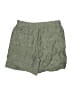 Athleta 100% Linen Chevron-herringbone Green Cargo Shorts Size 8 - photo 2
