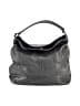 B Makowsky 100% Leather Solid Gray Leather Hobo One size - photo 1
