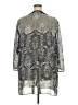 Perceptions 100% Polyester Gray Kimono Size 24 - photo 2