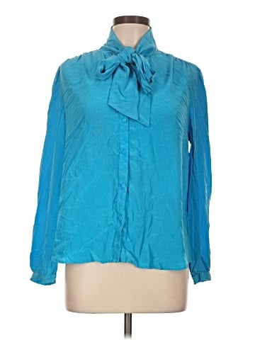 J.Crew Long Sleeve Silk Top (view 1)