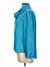 J.Crew 100% Silk Teal Long Sleeve Silk Top Size L - photo 5