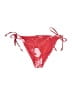 H&M Floral Red Swimsuit Bottoms Size 4 - photo 1