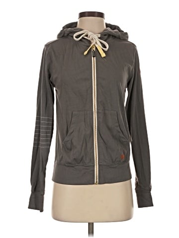 Peace Love World Zip Up Hoodie (view 1)