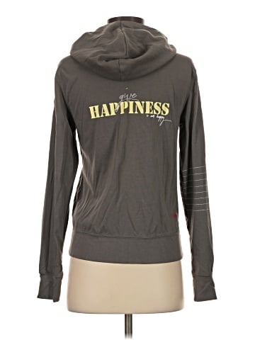 Peace Love World Zip Up Hoodie (view 2)
