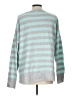 Caslon Stripes Silver Pullover Sweater Size L - photo 2