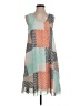 Lbisse Color Block Teal Casual Dress Size S - photo 1