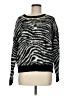 Aqua 100% Acrylic Animal Print Black Pullover Sweater Size M - photo 1
