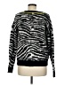 Aqua 100% Acrylic Animal Print Black Pullover Sweater Size M - photo 2