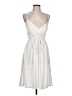 Tiara Solid Ivory Cocktail Dress Size L - photo 1