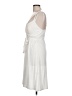 Tiara Solid Ivory Cocktail Dress Size L - photo 5