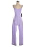 Bebe Color Block Purple Jumpsuit Size S - photo 1