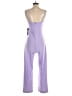 Bebe Color Block Purple Jumpsuit Size S - photo 2