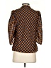 Eva Franco Argyle Orange 3/4 Sleeve Blouse Size 4 - photo 2