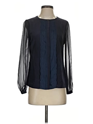 Tory Burch Long Sleeve Silk Top (view 1)