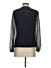Tory Burch 100% Silk Blue Long Sleeve Silk Top Size 2 - photo 2