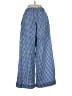 LOFT Beach 100% Cotton Checkered-gingham Blue Casual Pants Size S - photo 2