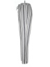 Derek Heart Stripes Silver Casual Pants Size L - photo 5