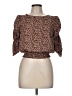 Paper Crane 100% Polyester Brown 3/4 Sleeve Blouse Size M - photo 1
