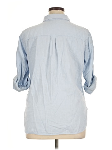 J.Crew Factory Store 3/4 Sleeve Button-Down Shirt (view 2)