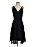 Jeffrey & Dara 100% Polyester Solid Black Cocktail Dress Size 4 - photo 1