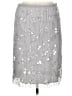 J.Crew Collection 100% Polyester Stars Silver Formal Skirt Size XL - photo 1