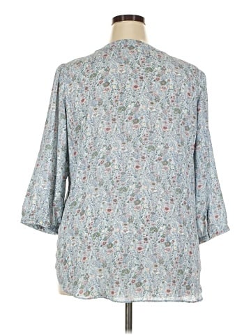 Rose + Olive 3/4 Sleeve Blouse (view 2)