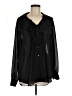 Gap 100% Polyester Black Long Sleeve Blouse Size M - photo 1