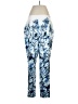 Black Label by Chico's Print Blue Casual Pants Size Med (1.5) - photo 2