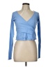 Open Edit Blue Long Sleeve Top Size L - photo 1