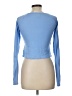 Open Edit Blue Long Sleeve Top Size L - photo 2