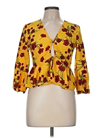 Topshop 3/4 Sleeve Blouse (view 1)