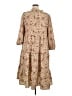 Entro 100% Polyester Tan Casual Dress Size XL - photo 2