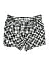 Per Se Checkered-gingham Black Shorts Size M - photo 2