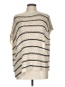 Max Studio Stripes Ivory Poncho Size L - photo 1