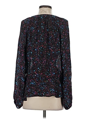 Parker Long Sleeve Silk Top (view 2)