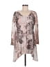 Cal Style 100% Polyester Brown 3/4 Sleeve Blouse Size M - photo 1