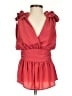 French Connection 100% Polyester Red Sleeveless Top Size 0 - photo 1