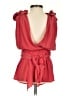 French Connection 100% Polyester Red Sleeveless Top Size 0 - photo 2