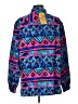 Alia 100% Polyester Print Blue Long Sleeve Blouse Size L - photo 2