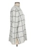 Ann Taylor LOFT 100% Cotton Checkered-gingham Silver Turtleneck Sweater Size M - photo 4