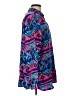 Alia 100% Polyester Print Blue Long Sleeve Blouse Size L - photo 4