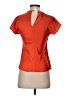 Helmut Lang 100% Viscose Orange Short Sleeve Top Size XS - photo 2