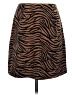 Cache Animal Print Brown Casual Skirt Size 4 - photo 1