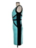 Cache Color Block Teal Cocktail Dress Size 8 - photo 5